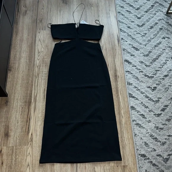 NEW! Zara Black Cutout Dress - Picture 6 of 10